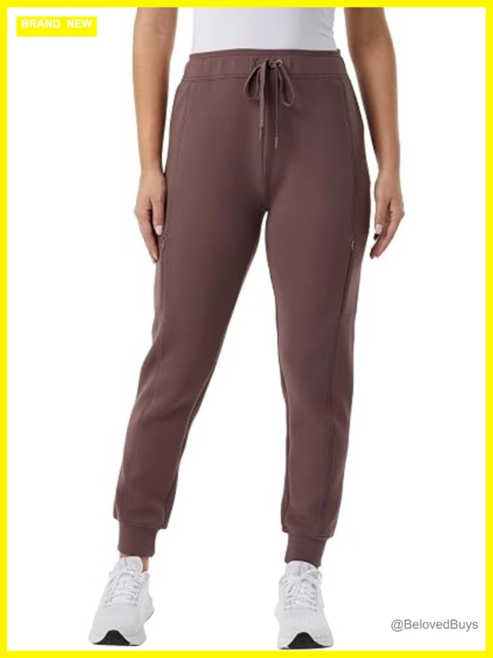 Super Soft Jogger Pants with Pockets, Adjustable Drawstring Waist, Cargo Style